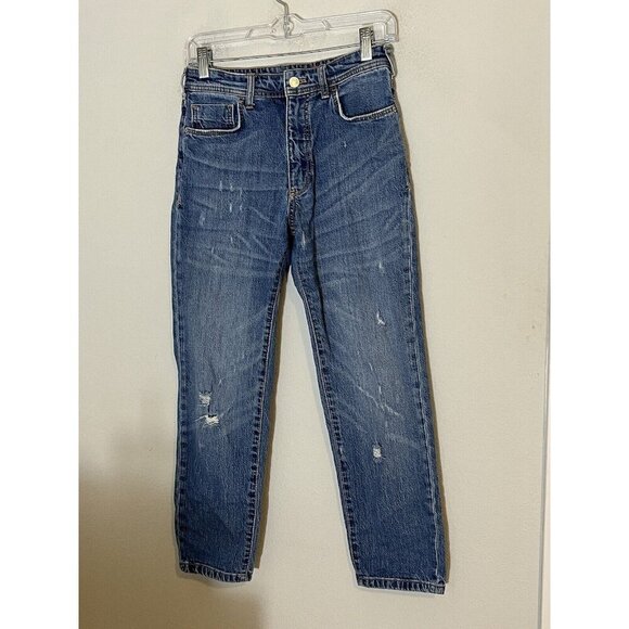 Anthropologie Pilcro Distressed Cropped Jeans Size 24 - Picture 1 of 13